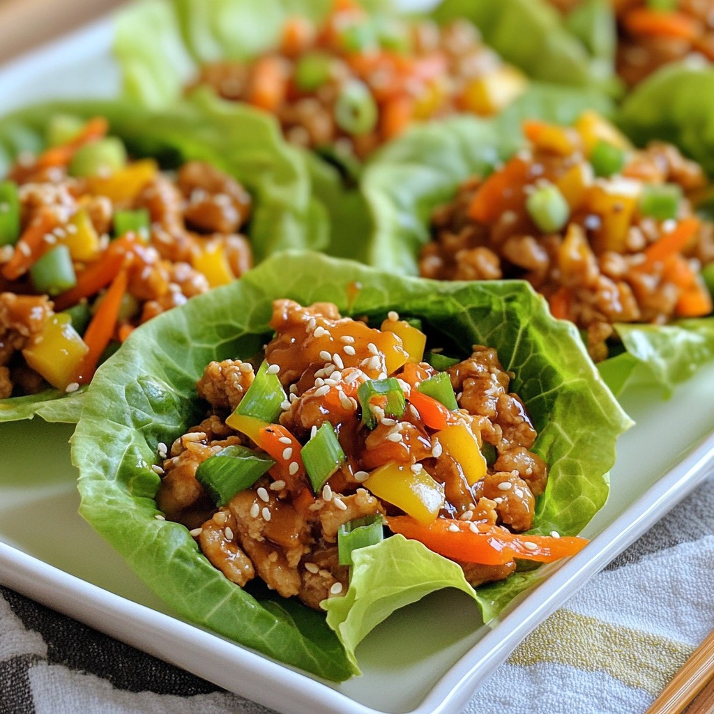 Teriyaki Chicken Lettuce Wraps Flavorful and Easy Meal