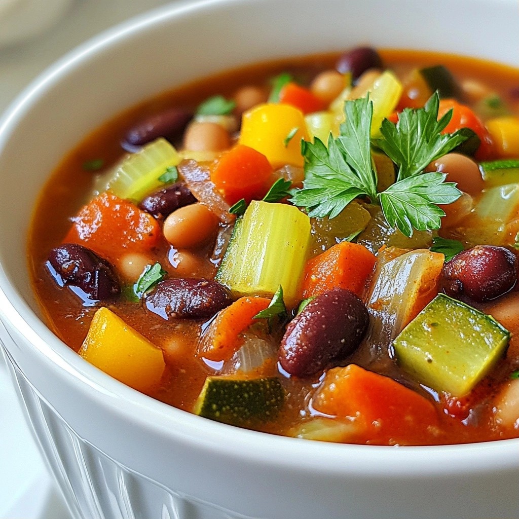 Hearty Crockpot Vegetable Bean Stew Comforting Meal