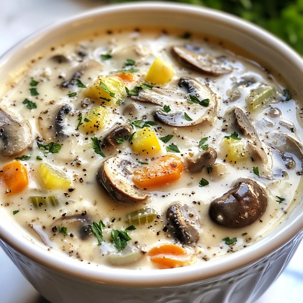 Comforting Slow Cooker Wild Mushroom Soup Recipe