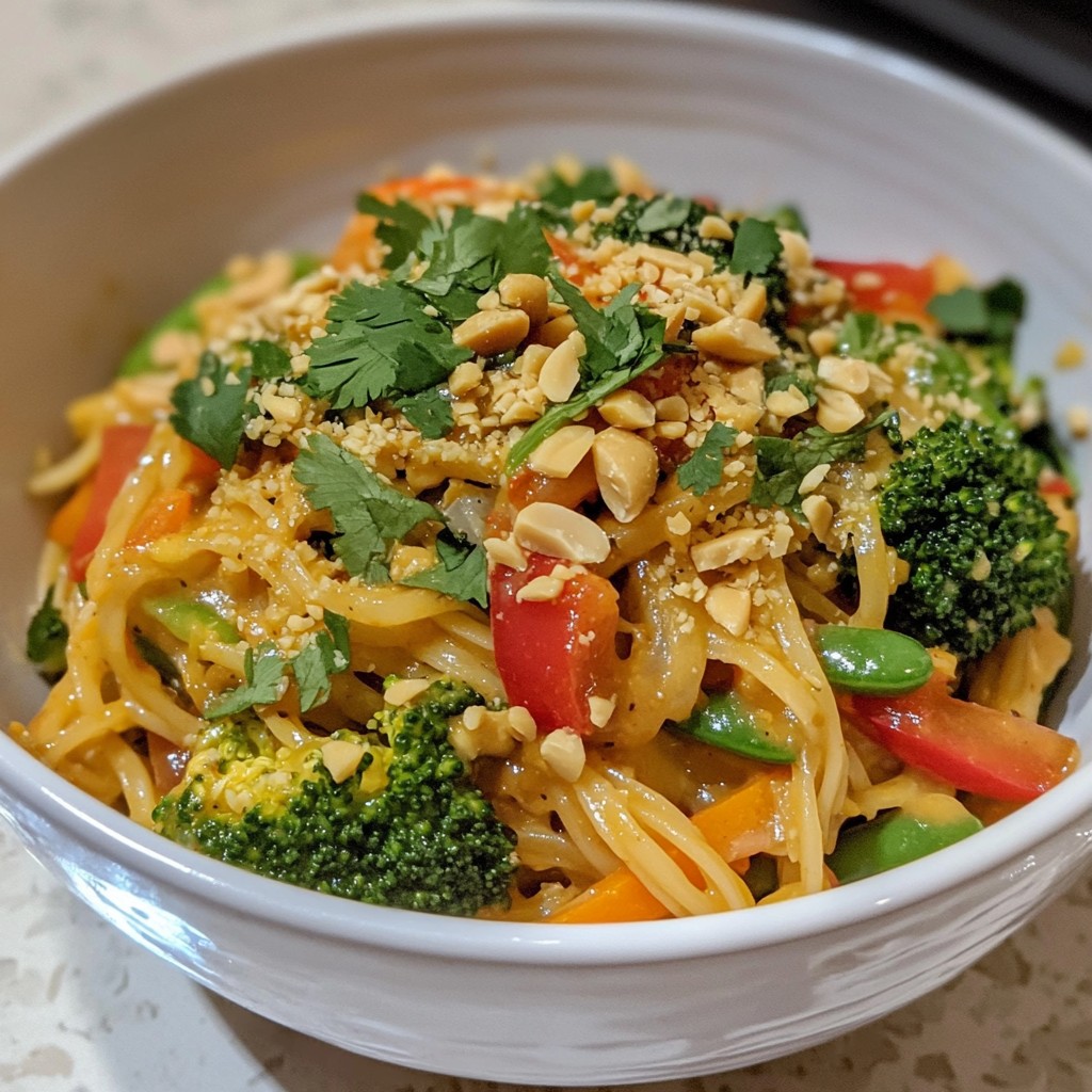Thai Peanut Noodle Stir-Fry Flavorful and Quick Meal