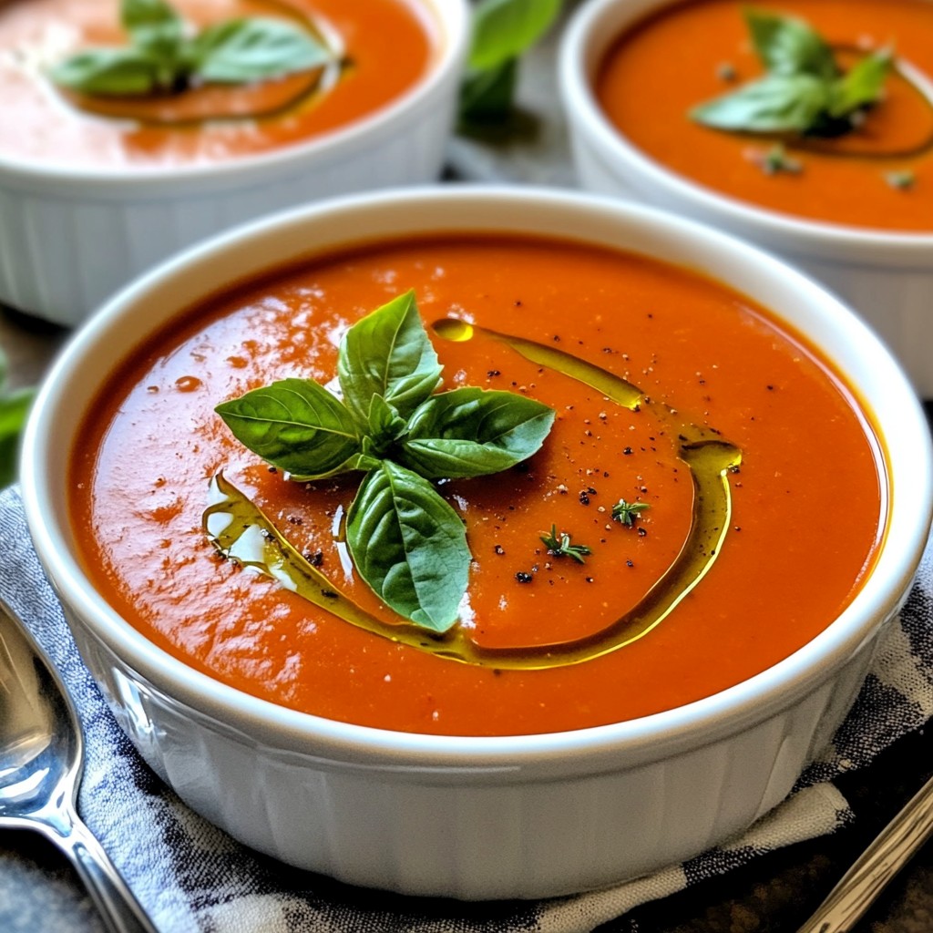 Spicy Slow Cooker Tomato Basil Bisque Flavorful Delight