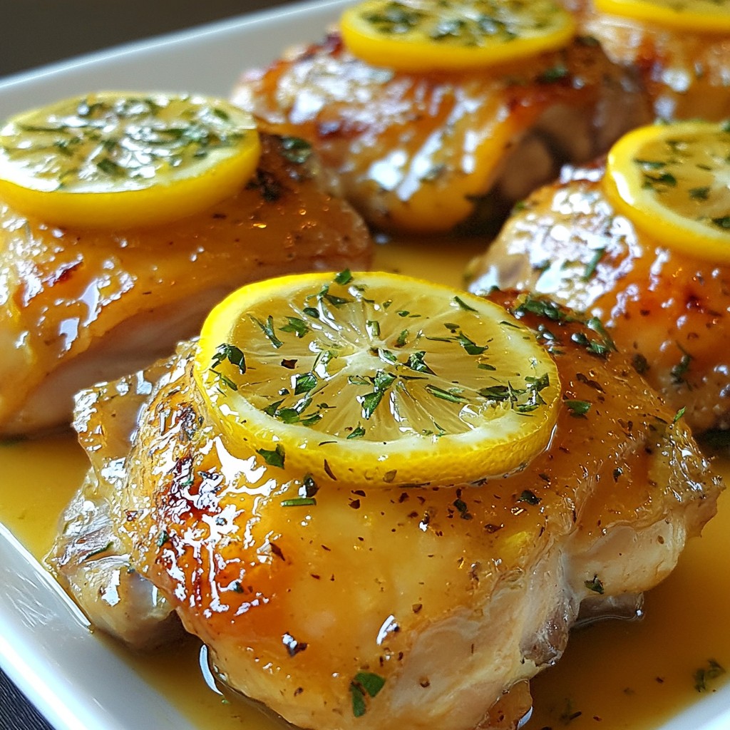 Succulent Slow Cooker Lemon Herb Chicken Thighs Recipe