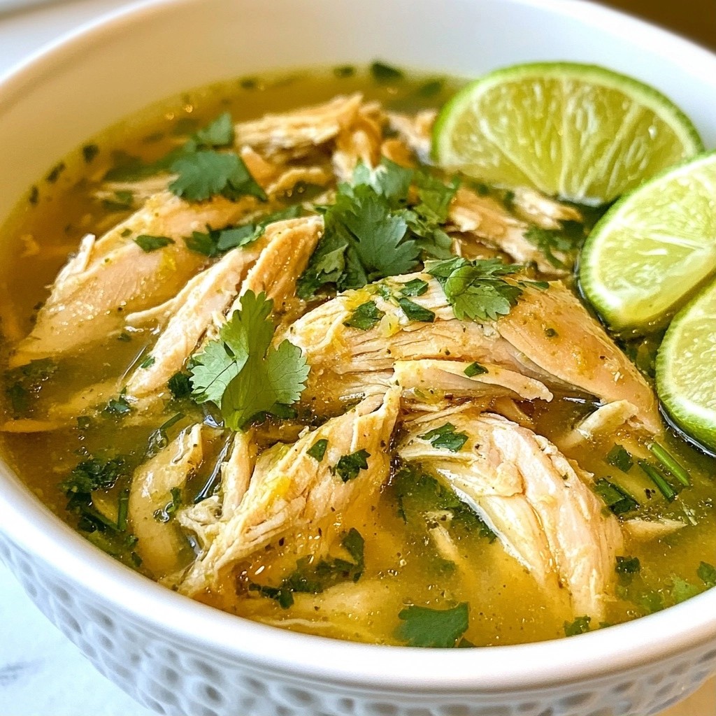 Tangy Slow Cooker Lime Cilantro Chicken Delight