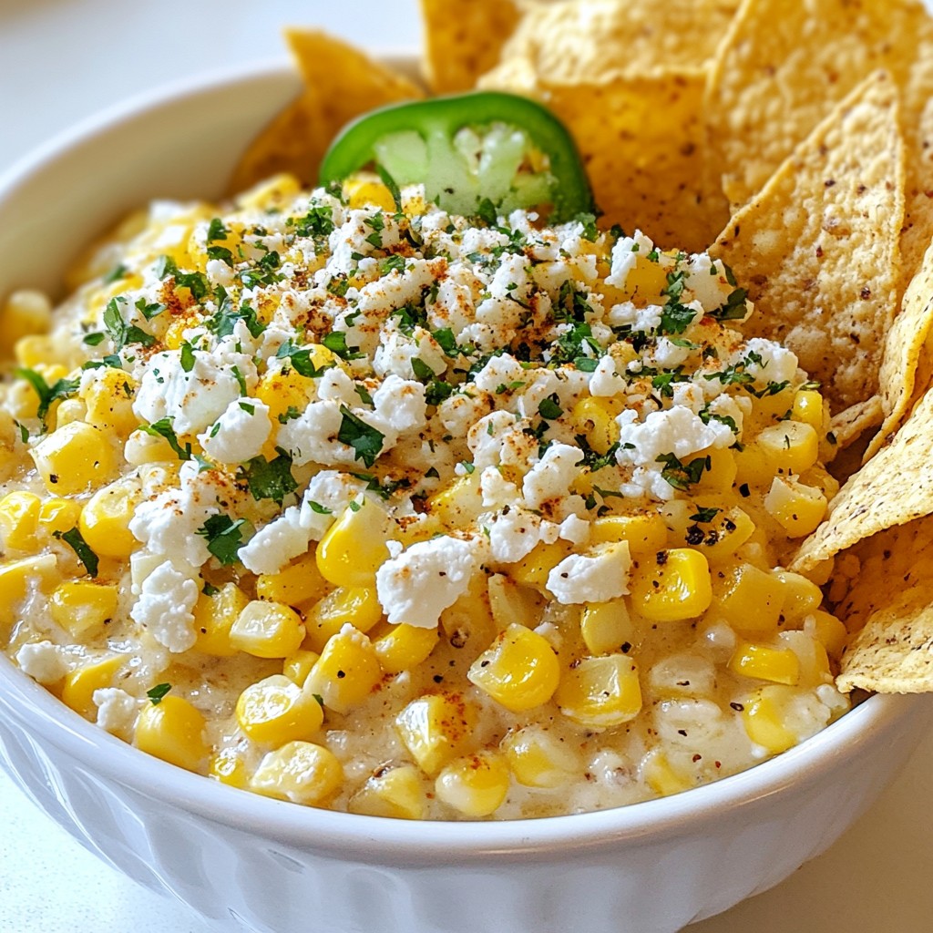 Mexican Street Corn Dip Tasty and Flavorful Delight