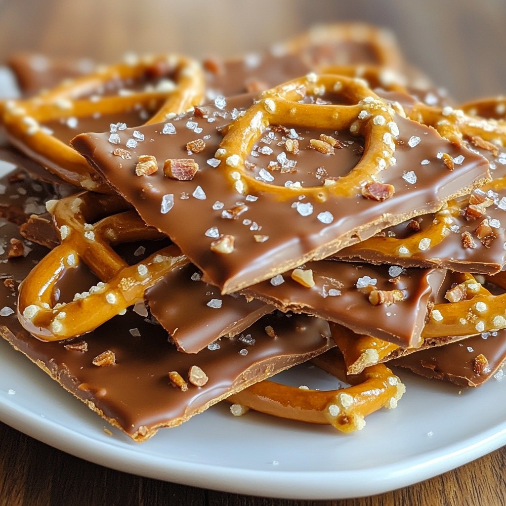 Salted Caramel Pretzel Bark Delightful Sweet Treat