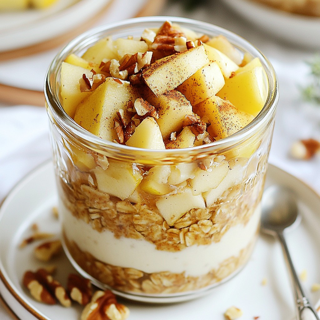 Maple Cinnamon Overnight Oats Creamy and Delicious