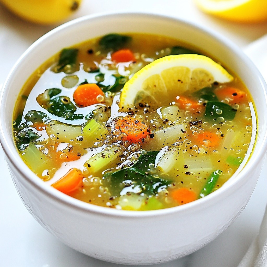 Hearty Slow Cooker Quinoa and Spinach Soup Delight