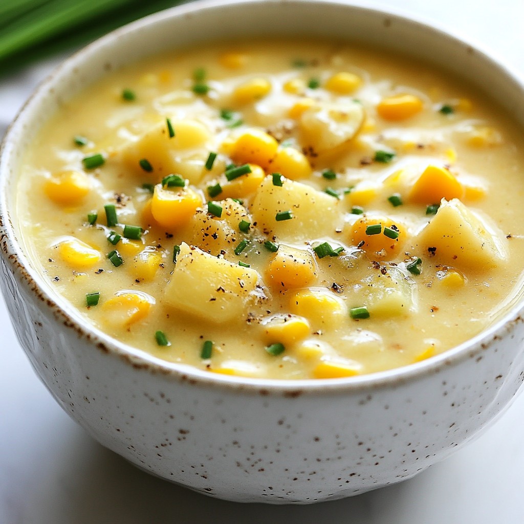 Creamy Slow Cooker Corn and Potato Chowder Delight