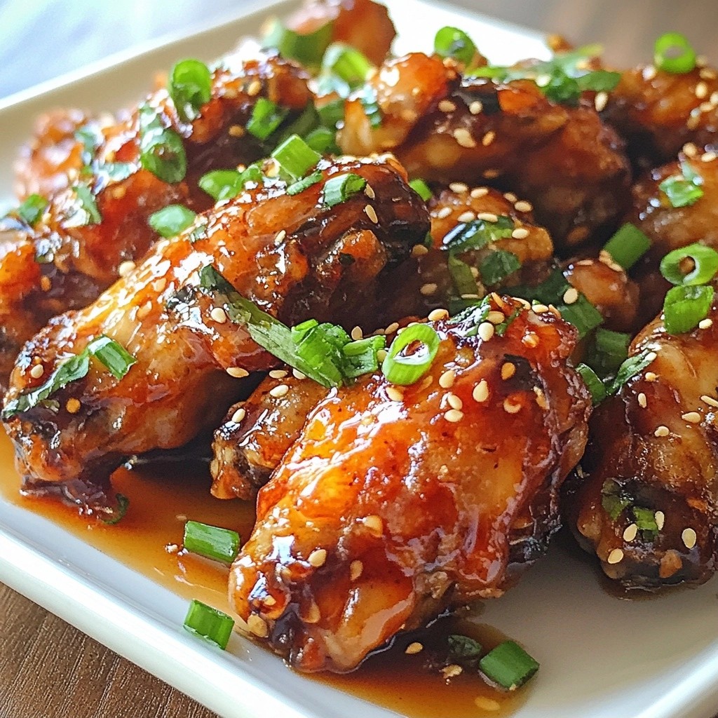Tender Crockpot Honey Garlic Chicken Wings Recipe