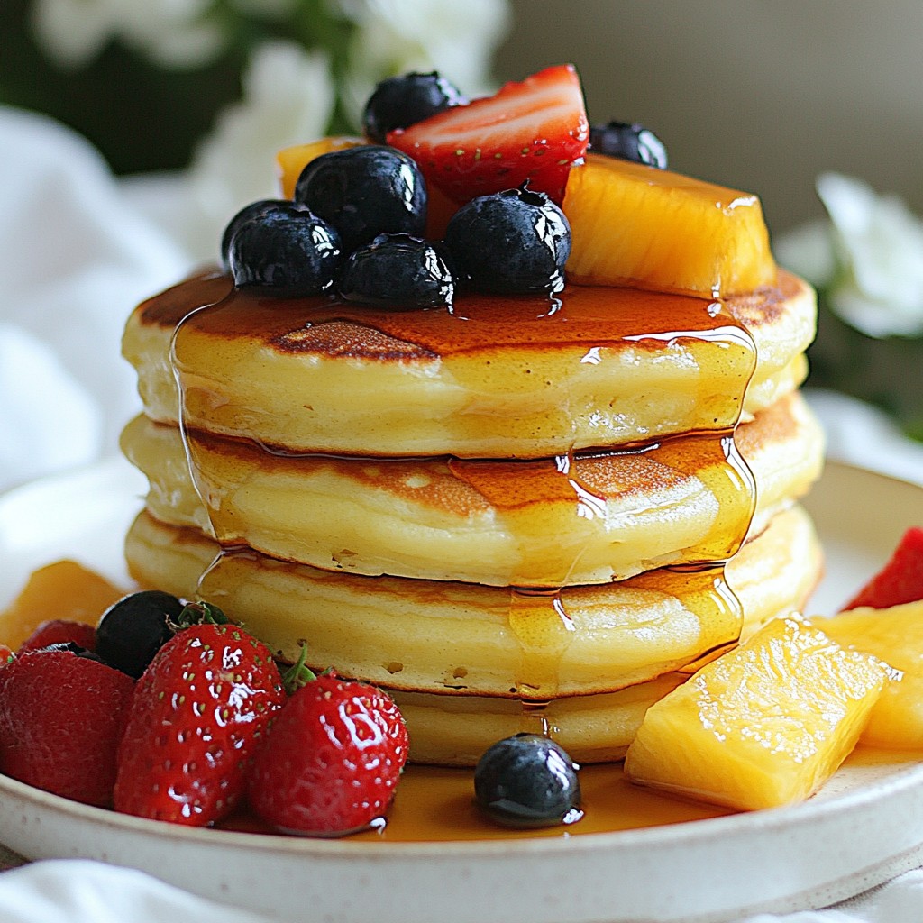 Fluffy Japanese Pancakes Delightful and Easy Recipe