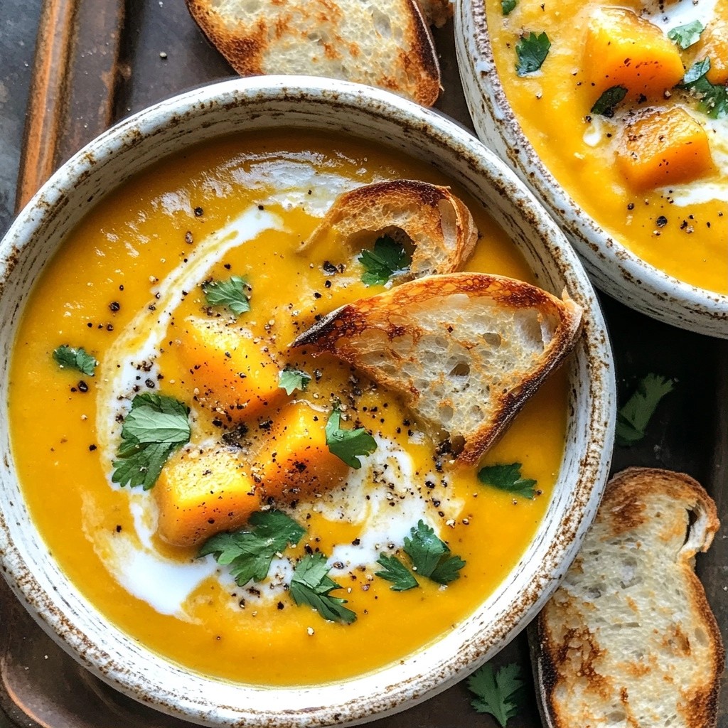 Flavorful Crockpot Curry Butternut Squash Soup Recipe