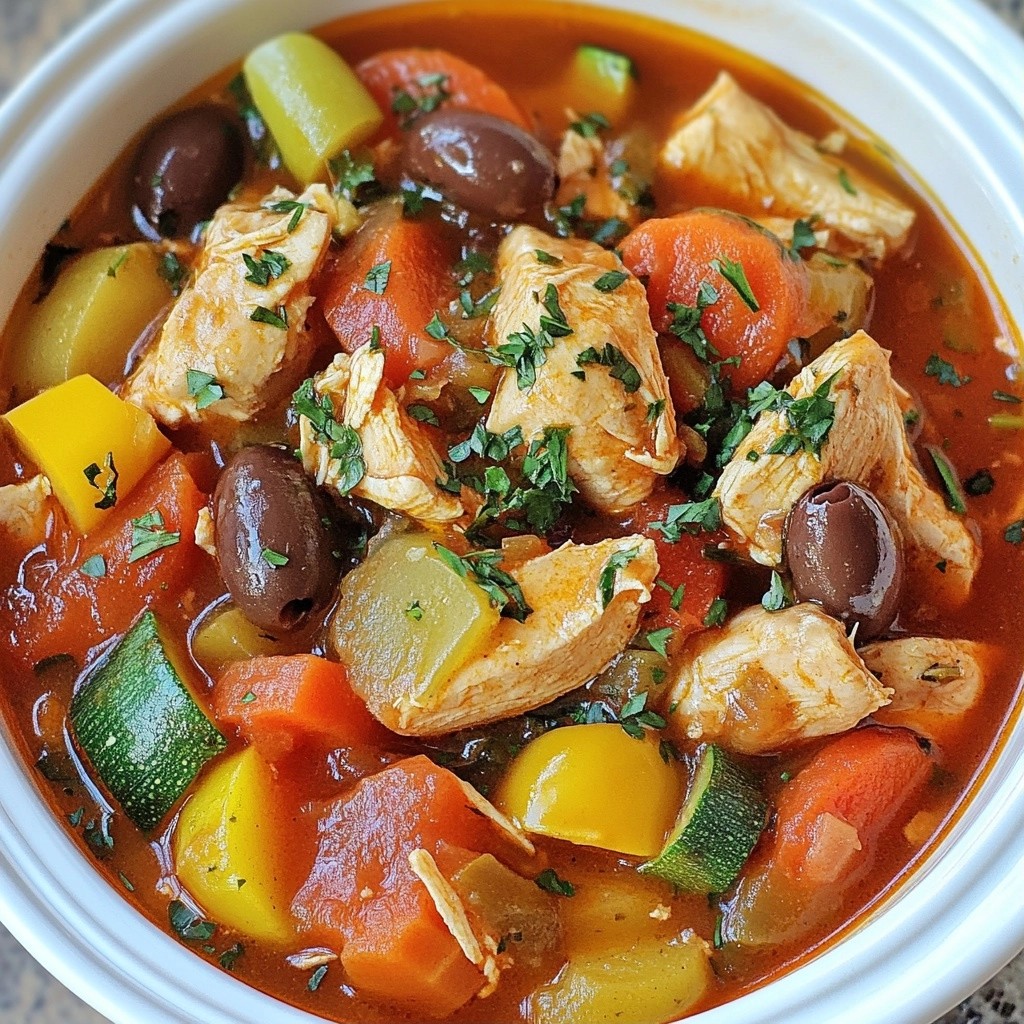 Hearty Crockpot Mediterranean Chicken Stew Recipe