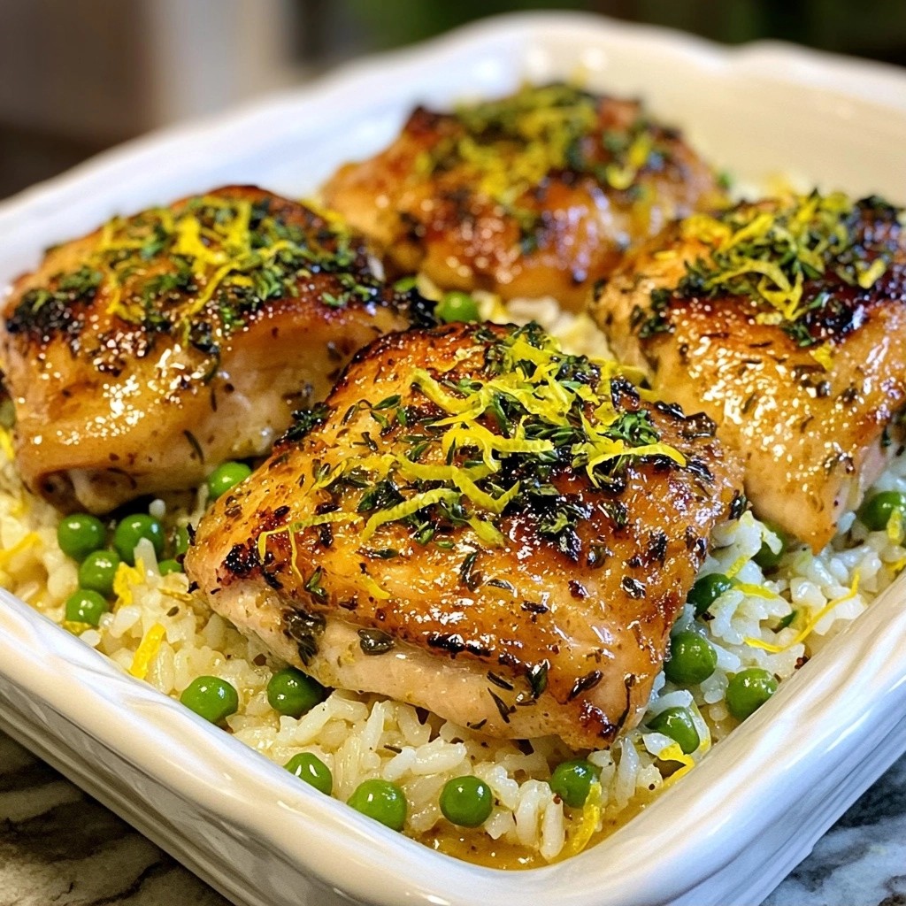 Set and Forget Herb Lemon Chicken and Rice Delight
