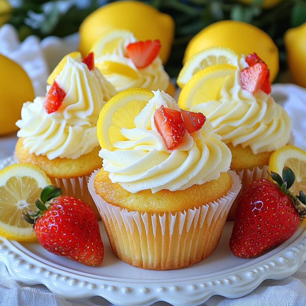Strawberry Lemonade Cupcakes Delightfully Sweet Treat