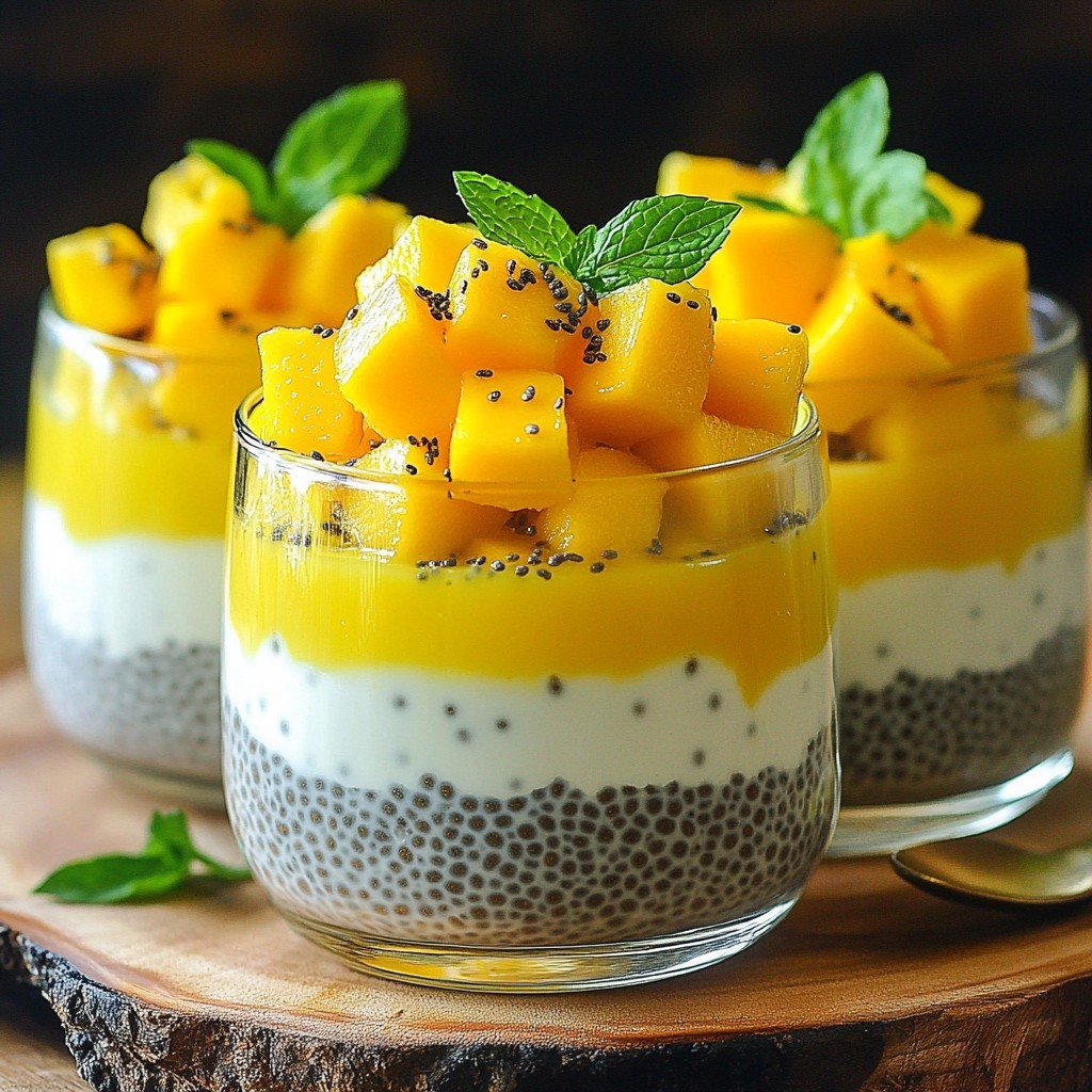 Mango Coconut Chia Pudding Fresh and Creamy Delight