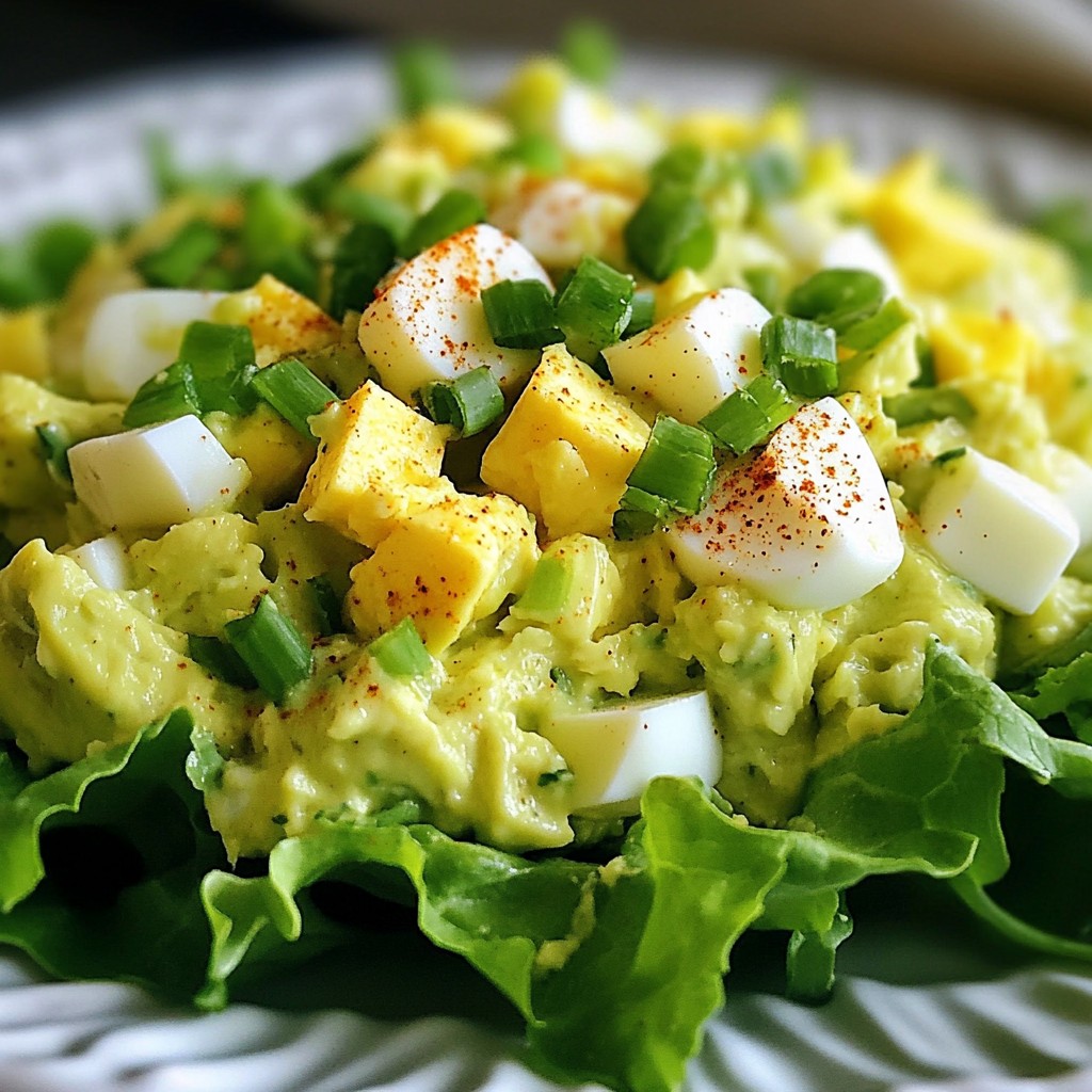 Easy Avocado Egg Salad Simple and Healthy Delight
