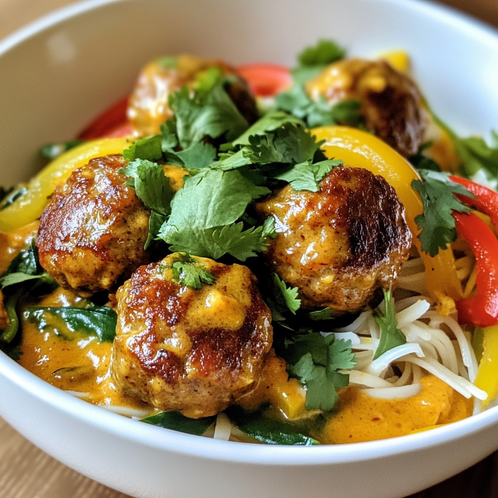 Thai Coconut Curry Meatballs Flavorful and Easy Recipe