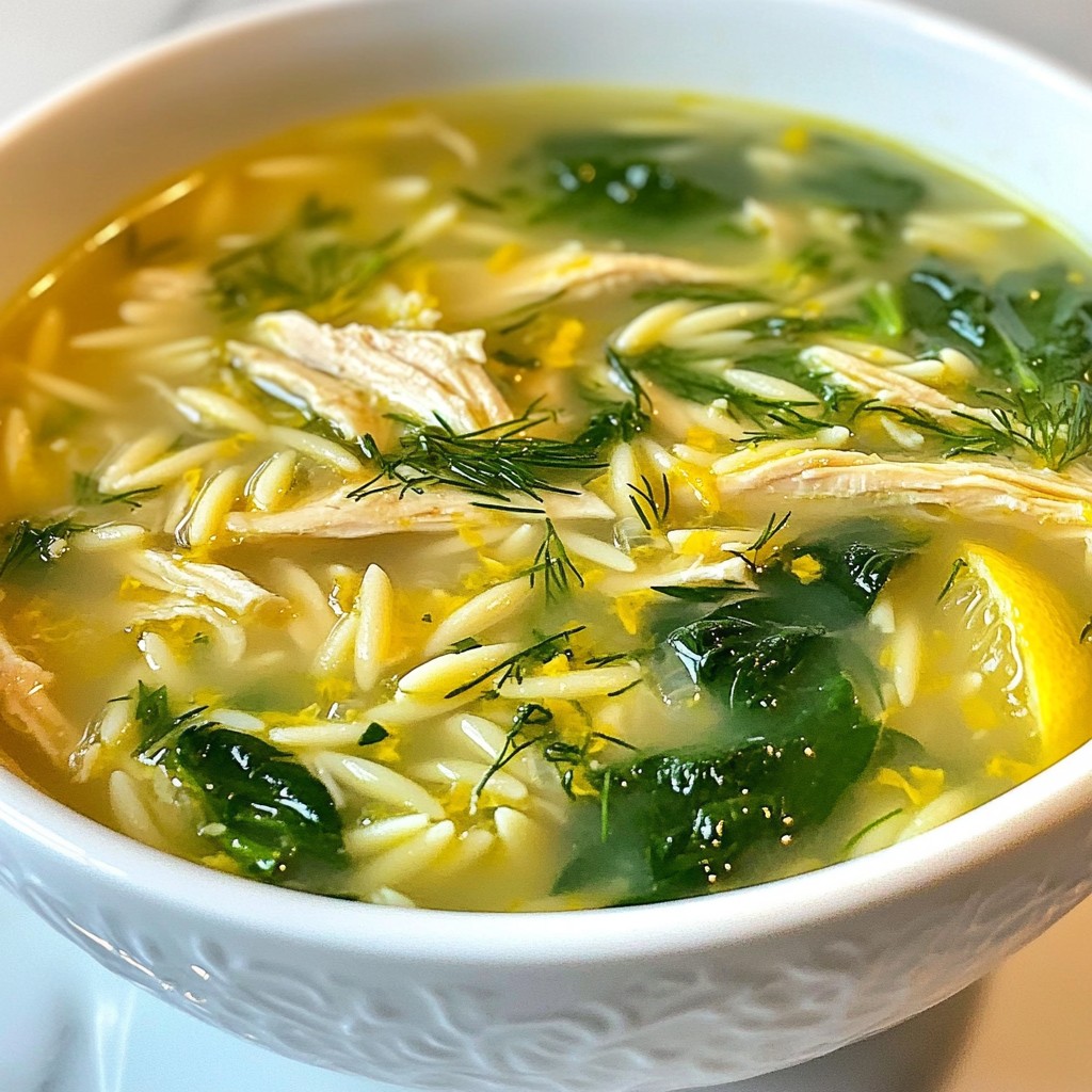 Greek Lemon Chicken Soup Fresh and Flavorful Recipe