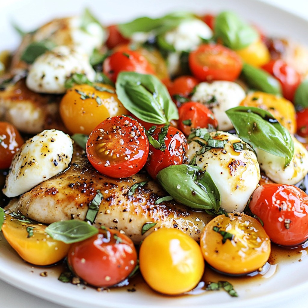 Caprese Chicken Skillet Flavorful Dinner Delight
