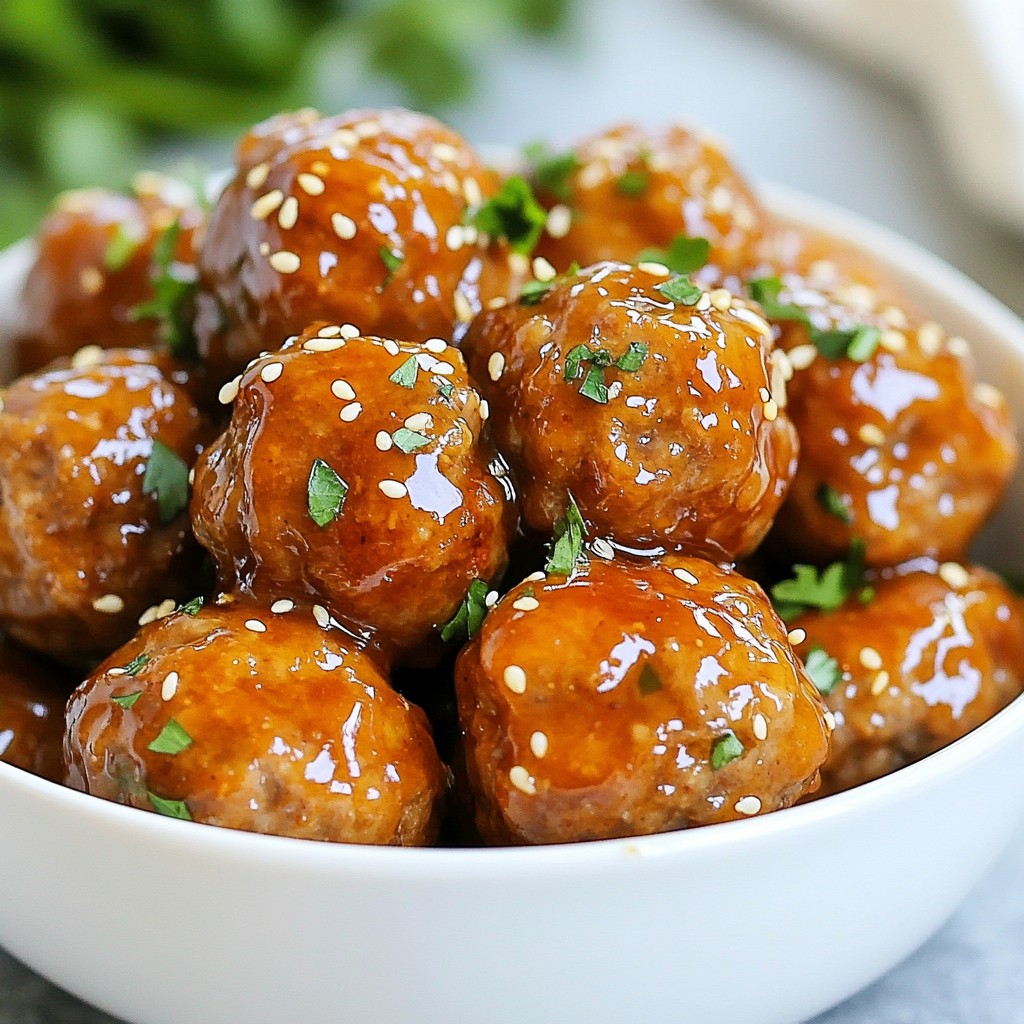 Honey Garlic Glazed Meatballs Savory and Simple Recipe