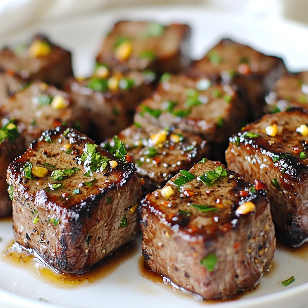 Garlic Herb Butter Steak Bites Savory and Quick Meal
