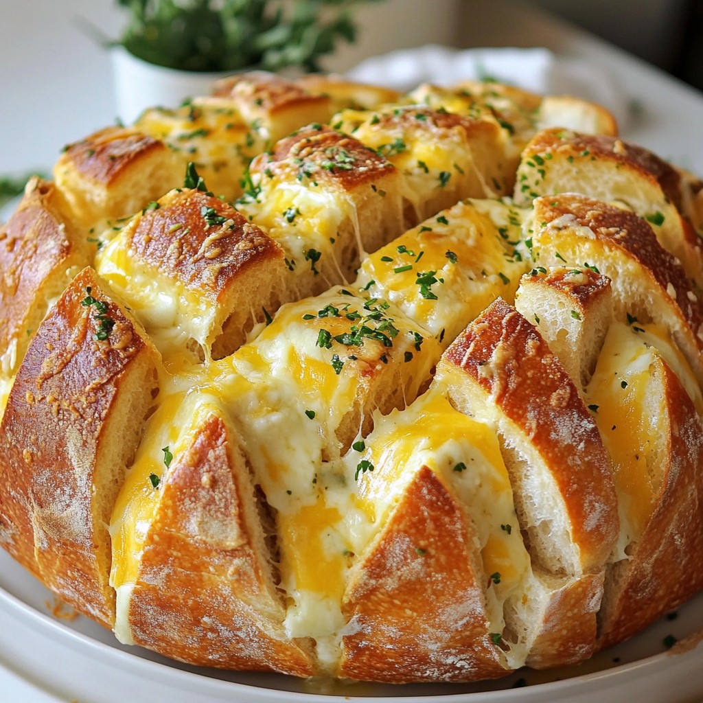 Cheesy Pull-Apart Garlic Bread Irresistible Treat