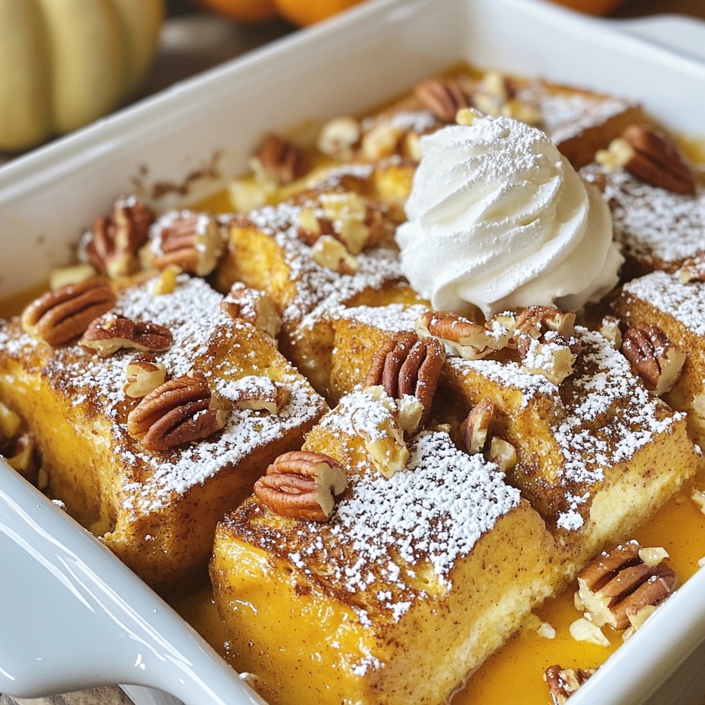 Pumpkin Spice French Toast Casserole Easy and Tasty