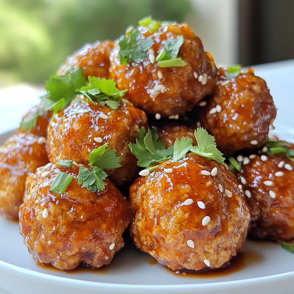 Sweet Chili Glazed Meatballs Tasty Baked Delight