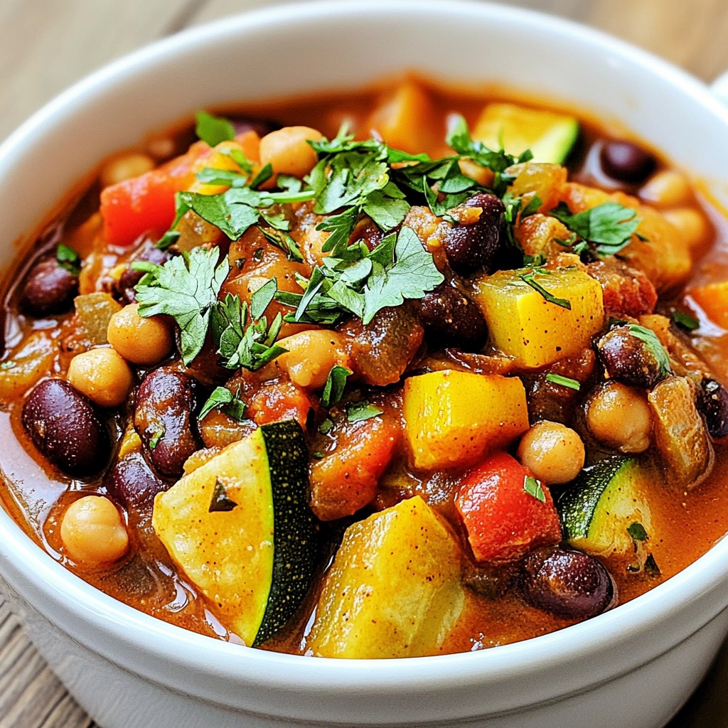 Set and Forget Hearty Veggie Chili for Easy Meals