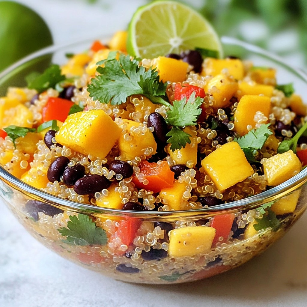 Mango Black Bean Quinoa Salad Fresh and Flavorful Dish
