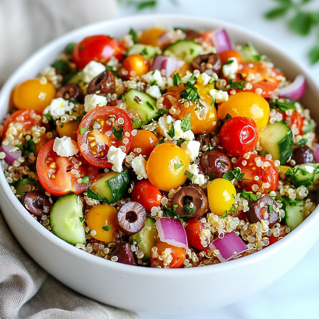 Mediterranean Quinoa Salad Powerful and Flavorful Dish