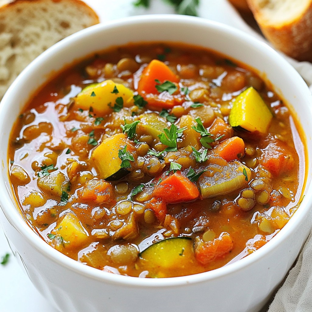 Hearty Slow Cooker Lentil and Veggie Stew Recipe