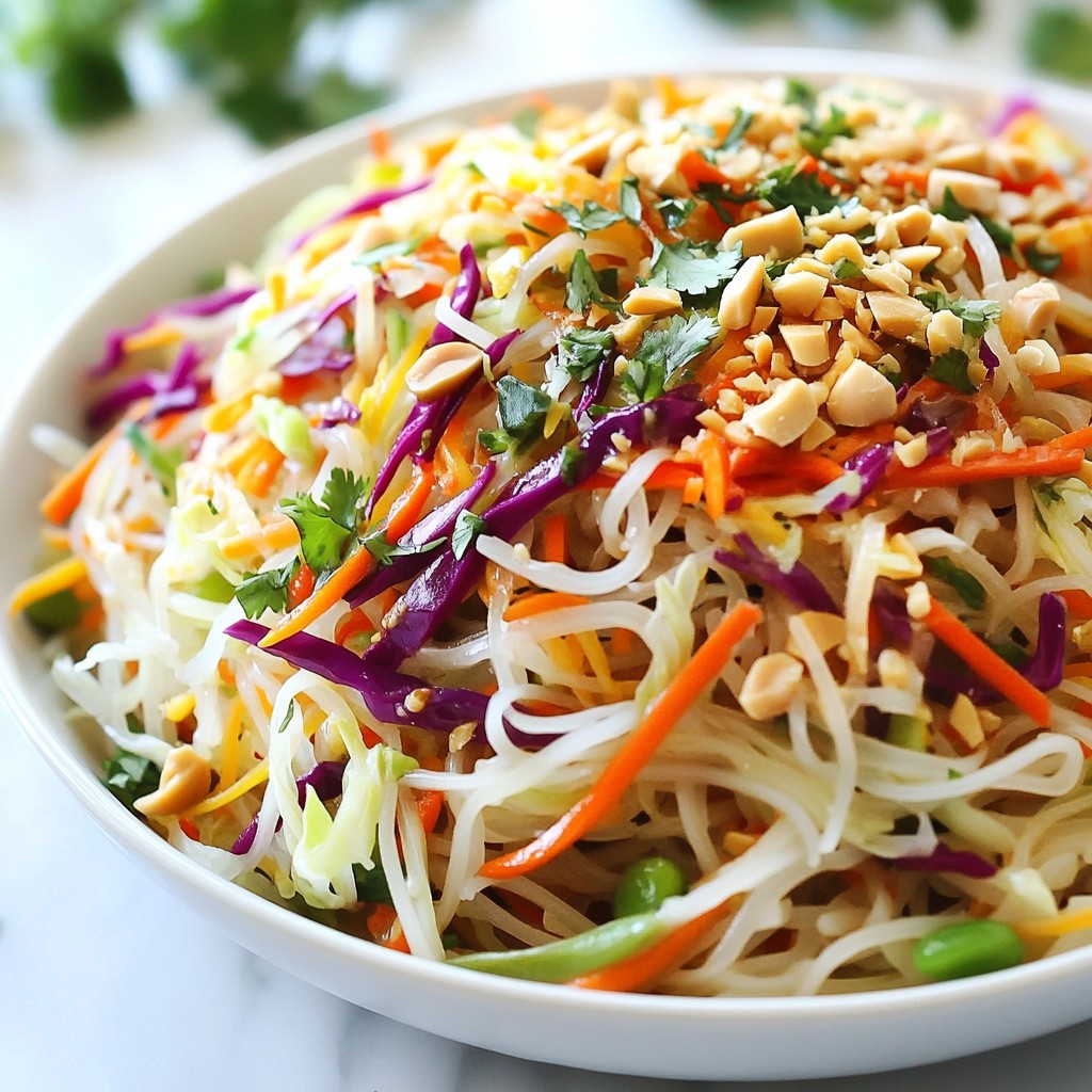 Crunchy Thai Peanut Noodle Salad Fresh and Tasty Dish