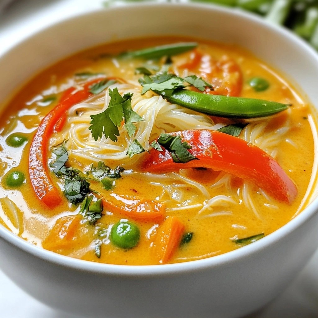 Creamy Slow Cooker Thai Red Curry Soup Delight