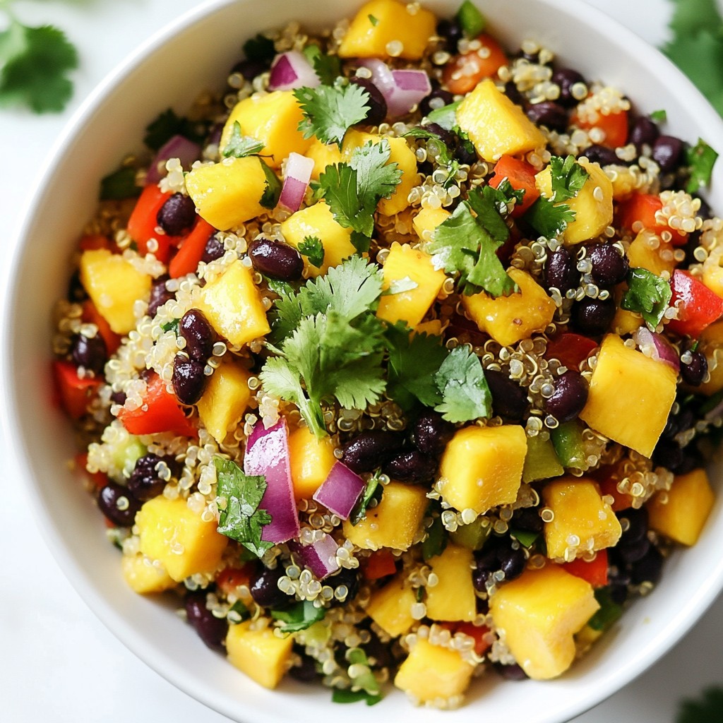 Mango Black Bean Quinoa Salad Flavorful and Nutritious