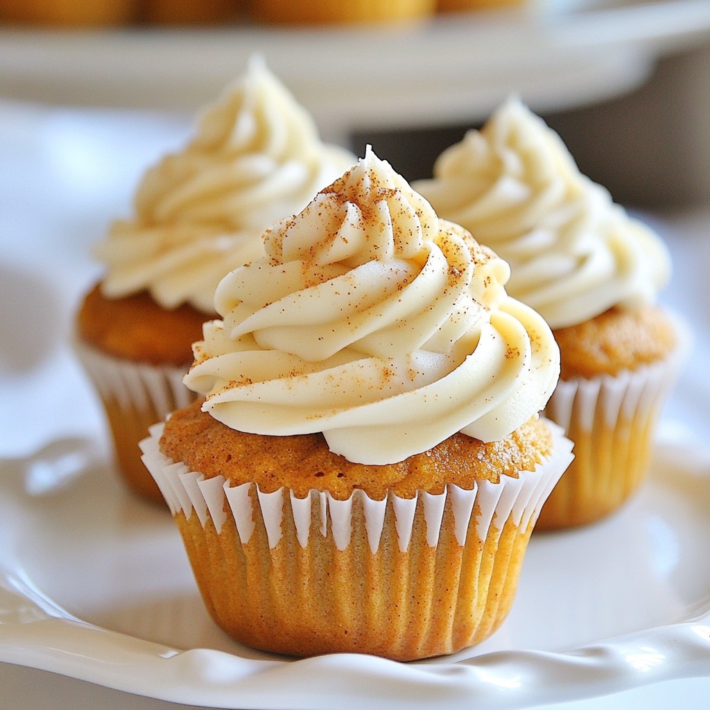Pumpkin Spice Latte Cupcakes Delightful Fall Treat