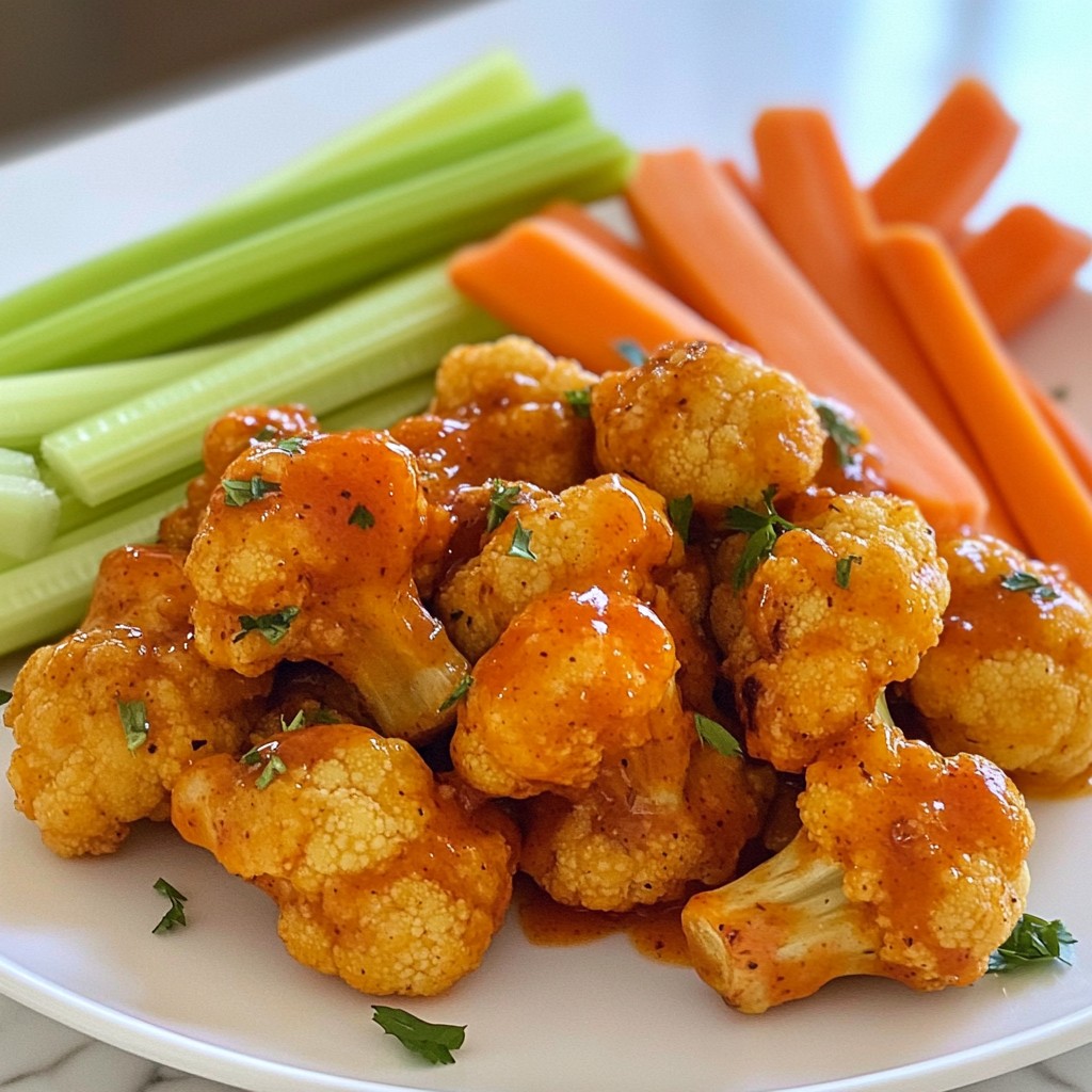 Buffalo Cauliflower Wings Crispy and Flavorful Treat