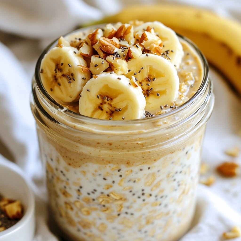 Peanut Butter Banana Overnight Oats Tasty Meal Prep