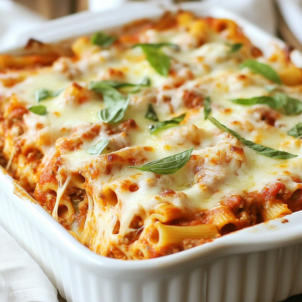 Crockpot Cheesy Baked Ziti Easy Dinner Solution