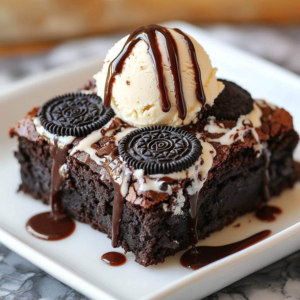Delicious Oreo Stuffed Brownies Easy to Make Dessert