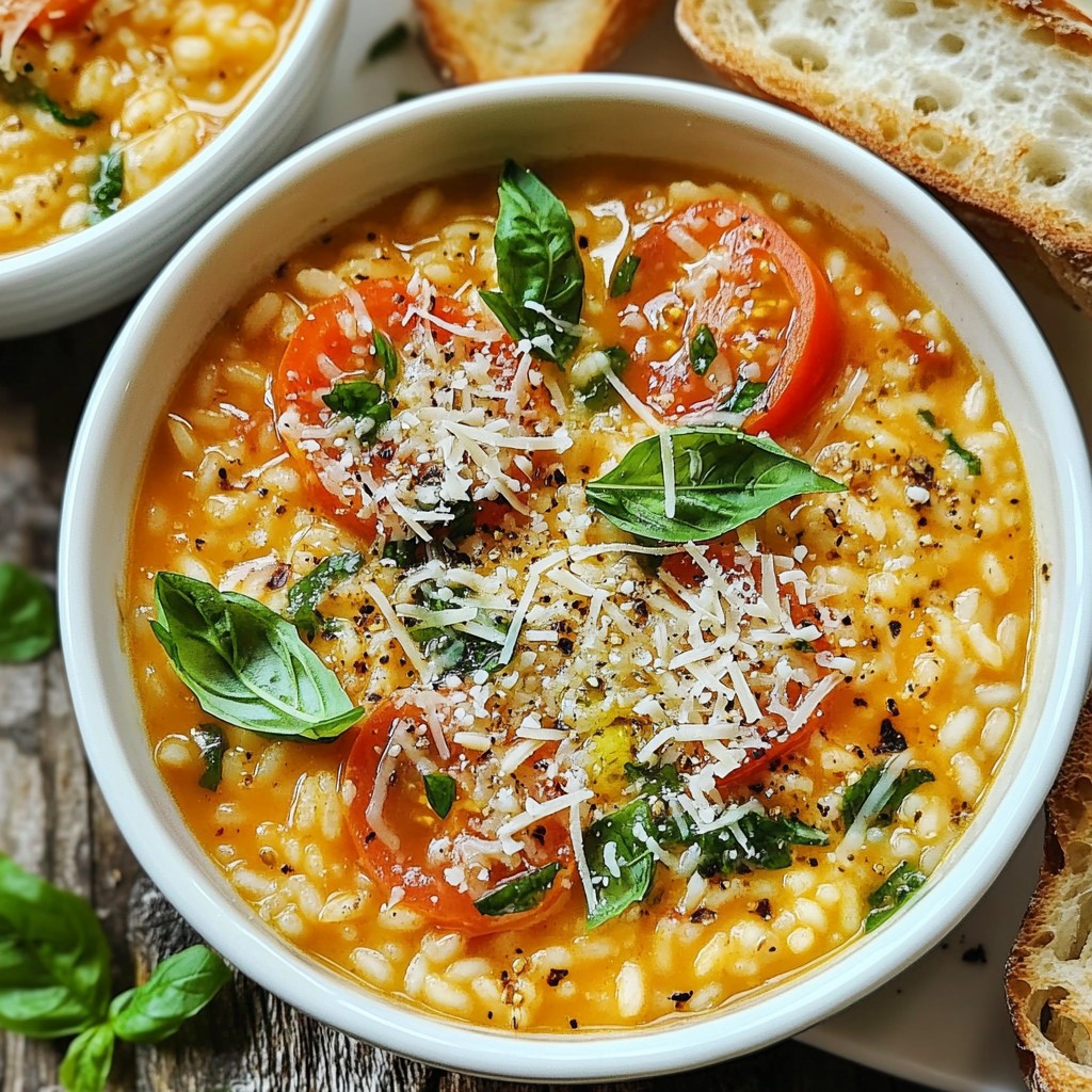 Creamy Crockpot Tomato Basil Risotto Delightful Dish