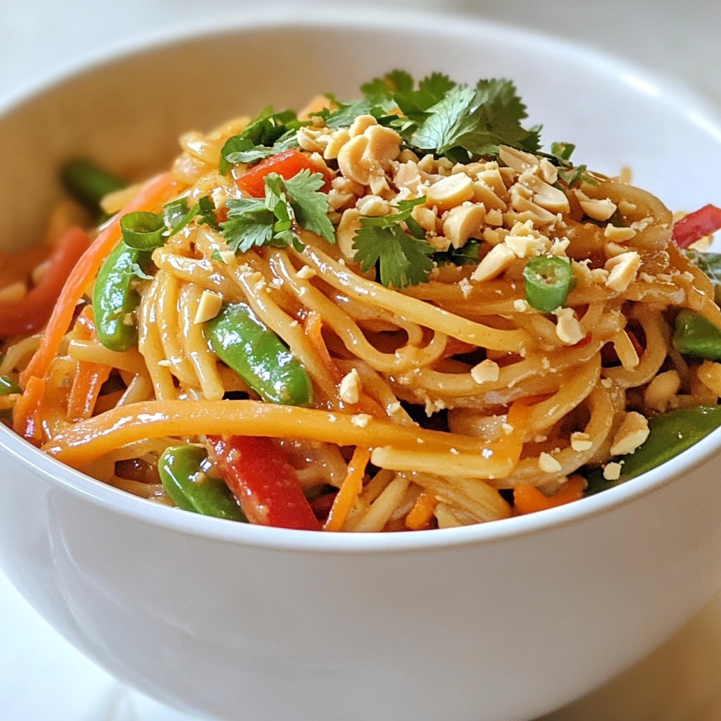 Spicy Thai Peanut Noodles Quick and Flavorful Meal