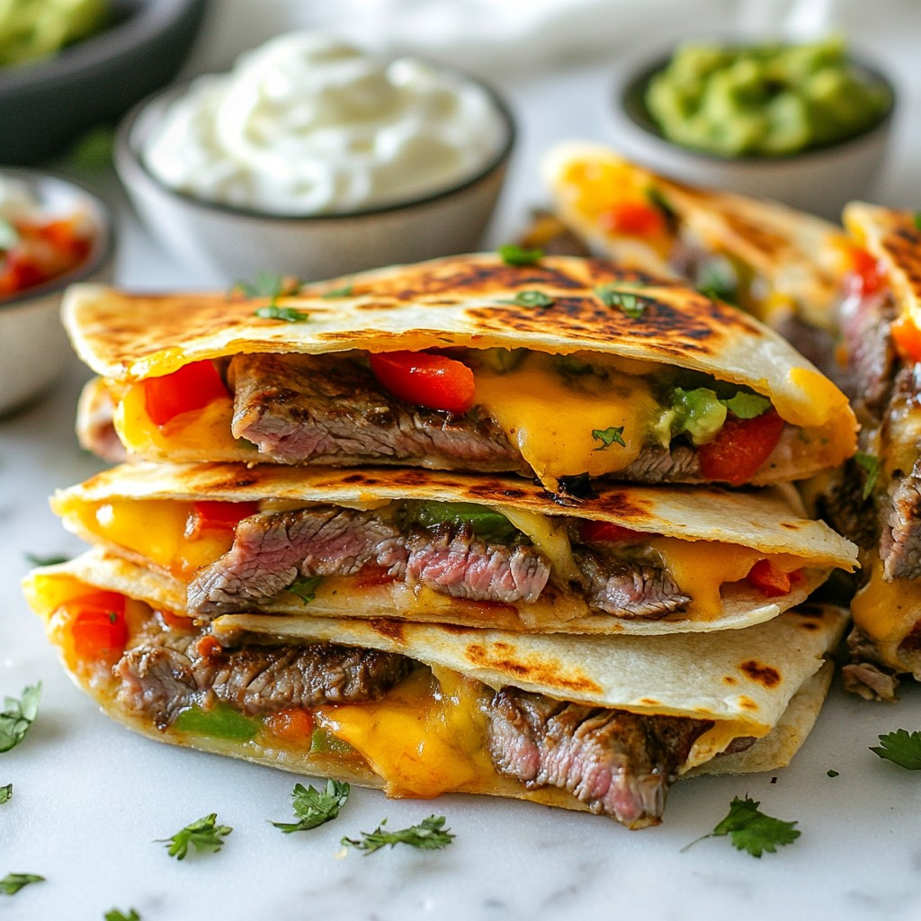 Spicy Steak Quesadilla Melt Flavorful and Easy Recipe