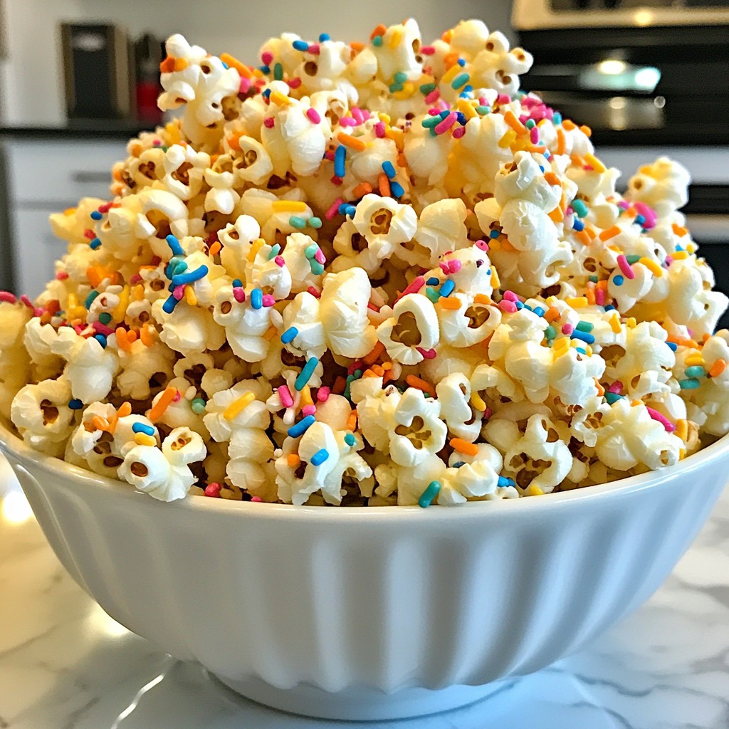 Birthday Cake Popcorn Festive and Fun Treat Idea