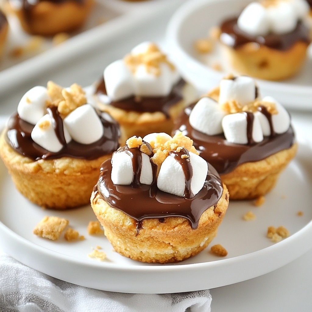 S’mores Cookie Cups Delightful and Easy Recipe