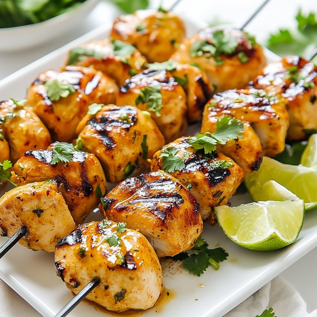 Chili Lime Grilled Chicken Skewers Flavorful Delight
