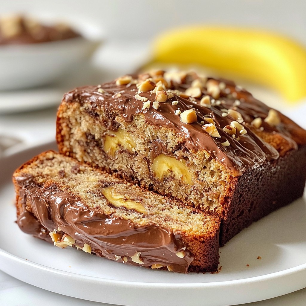 Nutella Swirl Banana Bread Soft and Flavorful Recipe