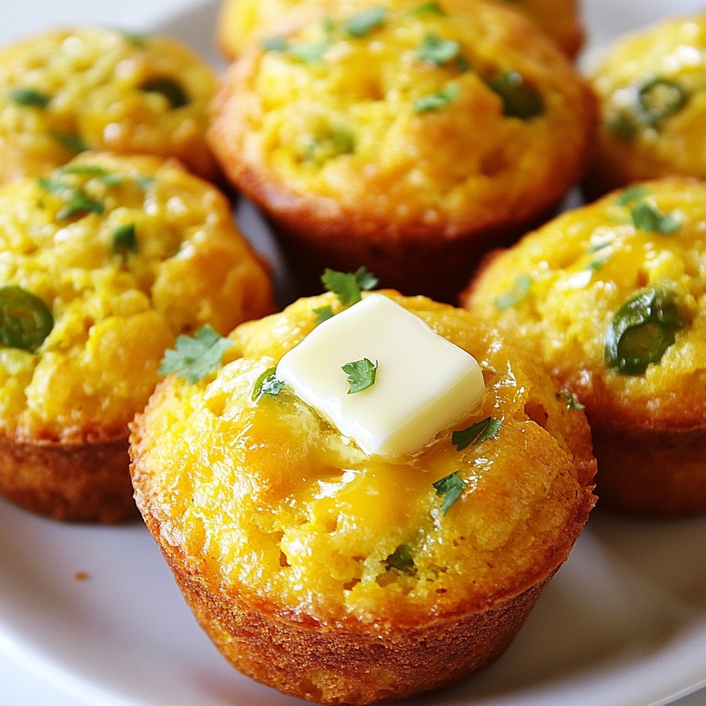 Cheddar Jalapeno Cornbread Muffins Tasty and Easy Recipe