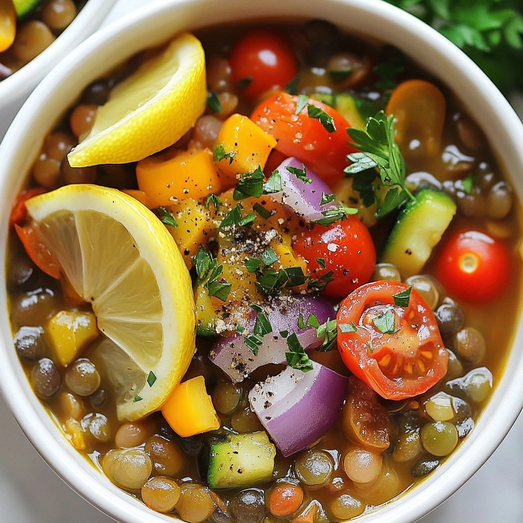 Set and Forget Mediterranean Lentil Bowls Recipe