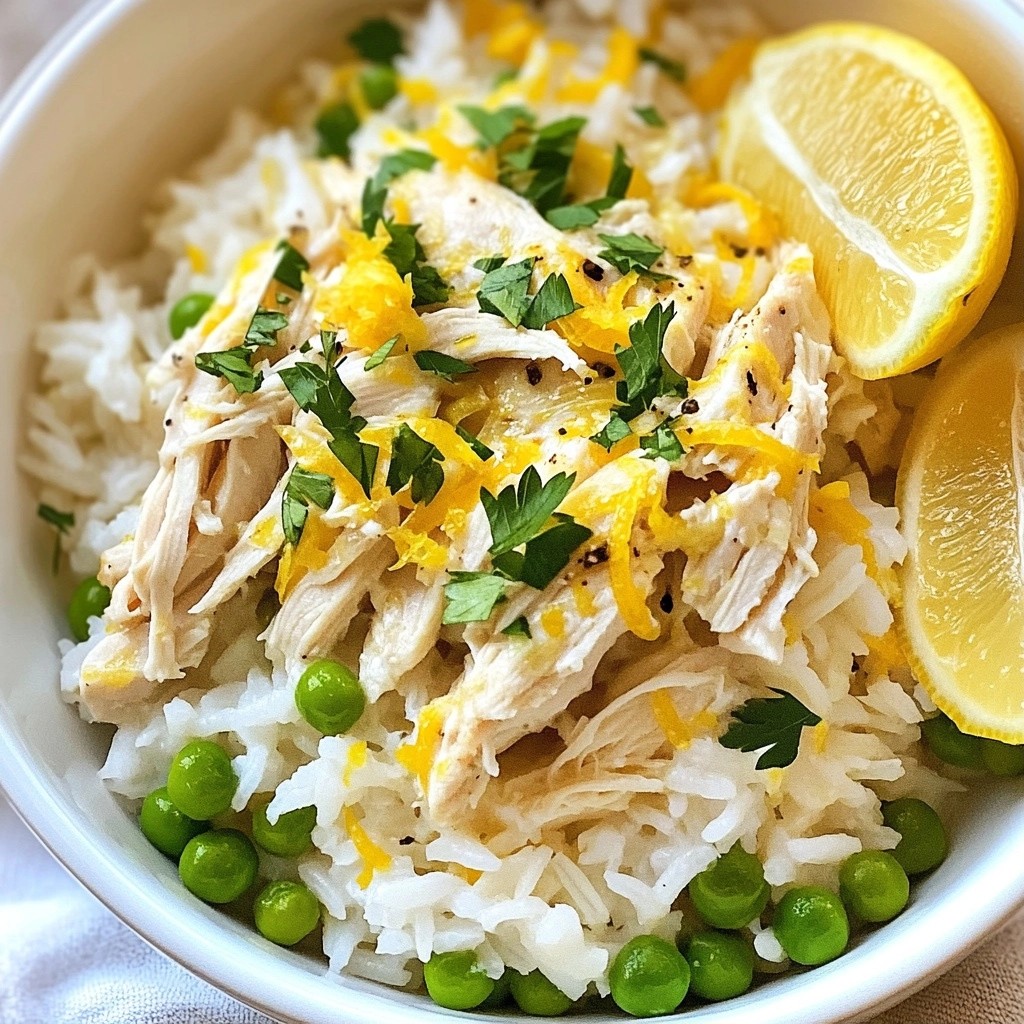 Zesty Crockpot Lemon Pepper Chicken and Rice Delight